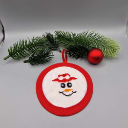 Bonhomme de neige chapeau rouge