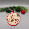 Bonhomme de neige chapeau rouge timide