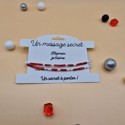 Bracelet message secret en code Morse – Cadeau Fête des Mères