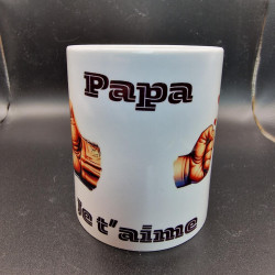 Mug "Poings d'Amour" – Cadeau original parent enfant personnalisé