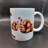 Mug "Poings d'Amour" – Cadeau original parent enfant personnalisé
